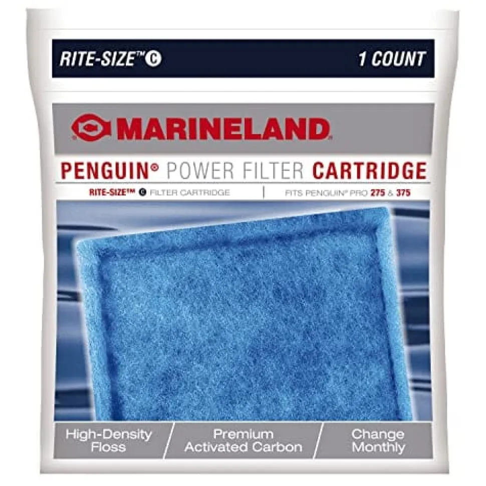 Marineland Penguin Power Filter Cartridge Aquarium Filter Insert - Size C - 1 Pack