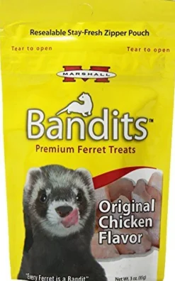 Marshall Bandits Premium Ferret Treat - Original Chicken - 3 oz
