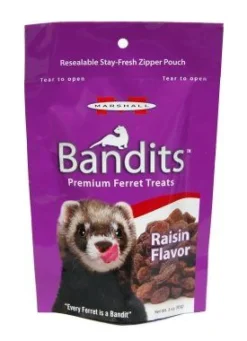 Marshall Bandits Premium Ferret Treat - Raisin Flavor - 3 oz