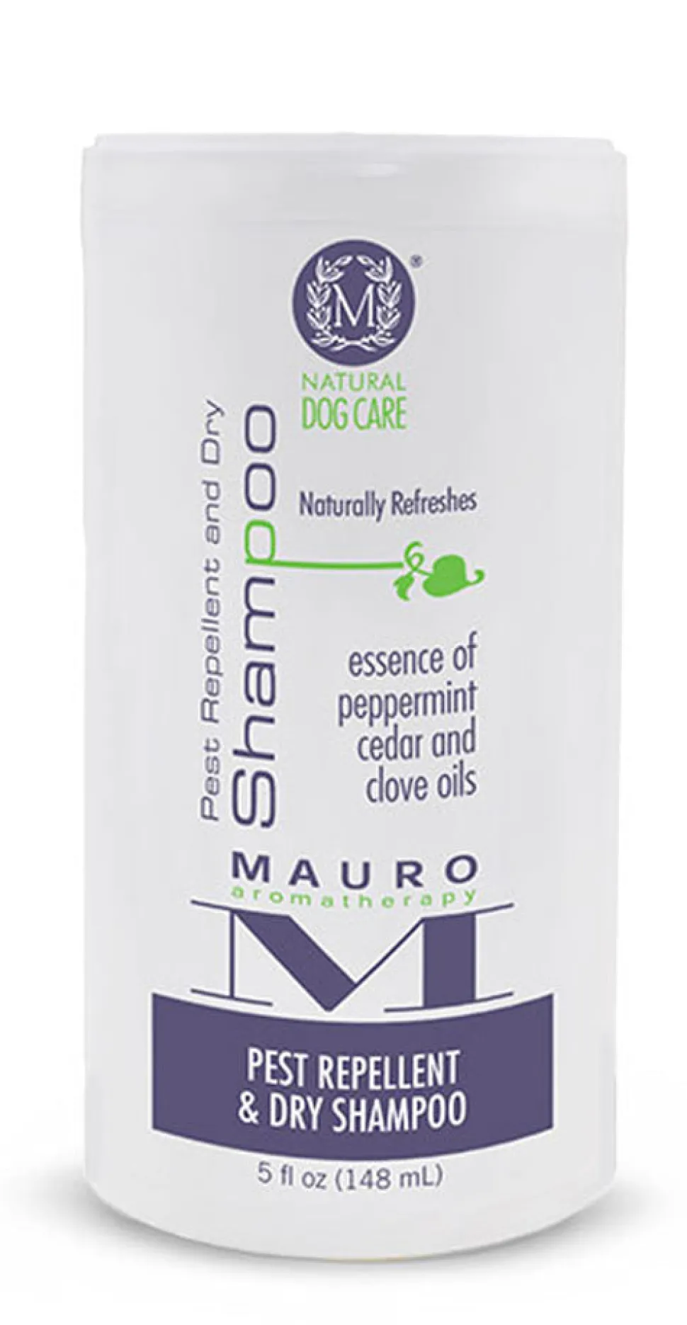 Mauro Cat and Dog Pest Repellant and Dry Shampoo - 5 oz Bottle