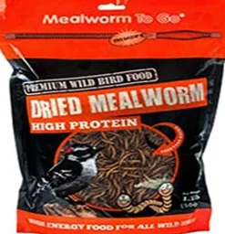 Mealworm To Go Dried Mealworms Wild Bird Food - 1.1 Lb