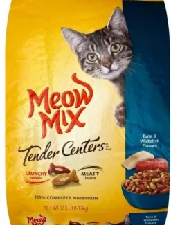 Meow Mix Tender Centers Tuna and Whitefish Flavors Dry Cat Food