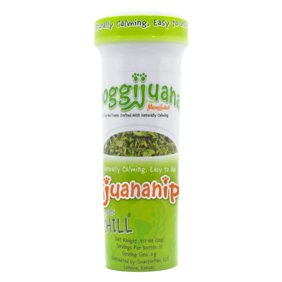 Meowijuana Doggijuana Dogginip Catnip for Dogs Refillable Bottle - 26g
