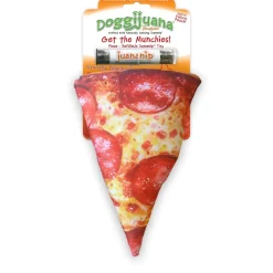 Meowijuana Doggijuana Get Munchies Pizza Refillable Juananip Dog Toy