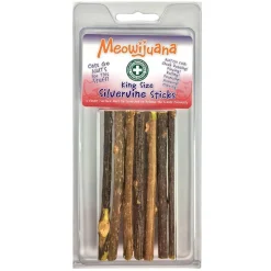 Meowijuana Silvervine King-Sized Sticks Catnip Cat Treats - 6 pack