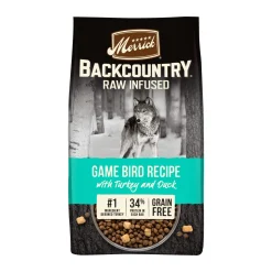 Merrick Backcountry Grain-Free Raw-Infused Game Bird Turkey and Duck Freeze-Dried Dog Food - 20 Lbs