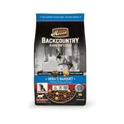 Merrick Backcountry Hero's Banquet Grain-Free Raw-Infused Beef and Turkey Dry Dog Food - 4 Lbs