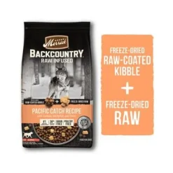 Merrick Backcountry Pacific Catch Grain-Free Raw-Infused Salmon and Whitefish Dry Dog Food - 20 Lbs