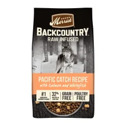 Merrick Backcountry Pacific Catch Grain-Free Raw-Infused Salmon and Whitefish Dry Dog Food - 20 Lbs