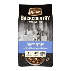 Merrick Backcountry Puppy Grain-Free Raw-Infused Chicken and Salmon Freeze-Dried Dog Food