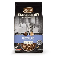 Merrick Backcountry Puppy Grain-Free Raw-Infused Chicken and Salmon Freeze-Dried Dog Food - 20 Lbs