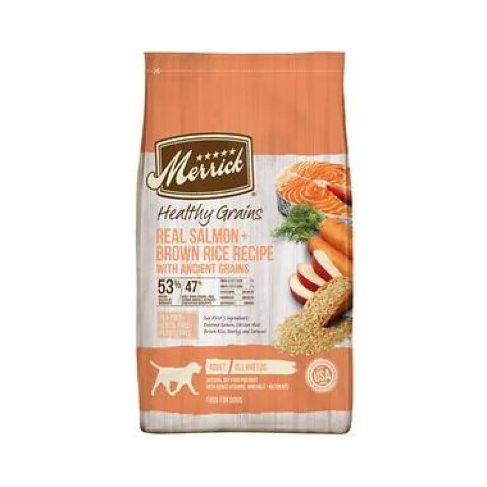 Merrick Classic Canine Salmon + Brown Rice with Healthy Ancient Grains Dry Dog Food with Healthy Grains - 4 lb Bag
