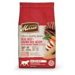 Merrick Classic Healthy Grains Beef and Rice Recipe with Ancient Grains Dry Dog Food - 12 Lbs