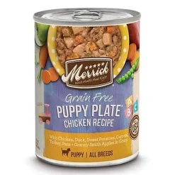 Merrick Classic Puppy Plate Chicken Canned Wet Dog Food - 12.7 oz Cans - Case of 12