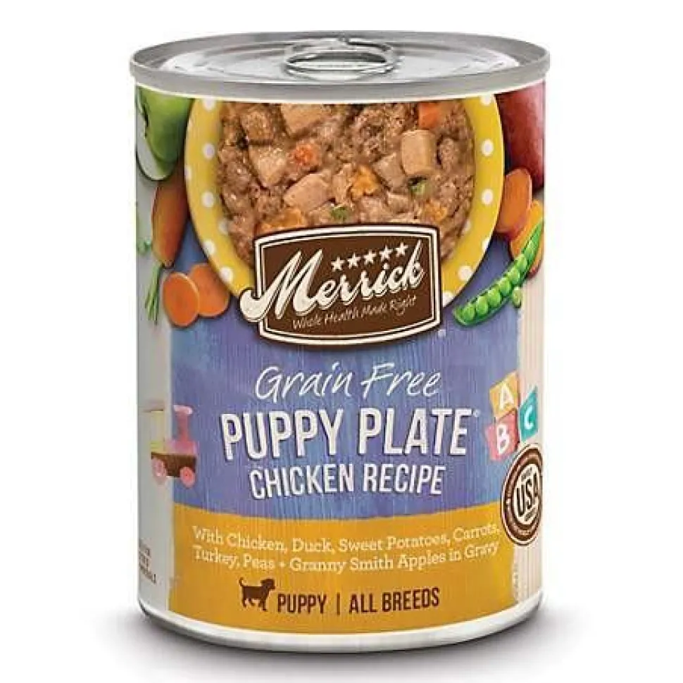 Merrick Classic Puppy Plate Chicken Canned Wet Dog Food - 12.7 oz Cans - Case of 12