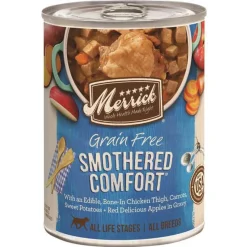 Merrick Classic Smothered Comfort Canned Wet Dog Food - 12.7 oz Cans - Case of 12