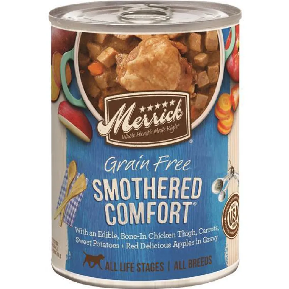Merrick Classic Smothered Comfort Canned Wet Dog Food - 12.7 oz Cans - Case of 12