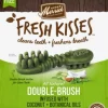 Merrick Fresh Kisses Coconut Oil and Botanicals Small Brush Dog Dental Chews - Value Box - 36 Count - 23 Oz