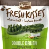 Merrick Fresh Kisses Coconut Oil and Botanicals Small Brush Dog Dental Chews - 15 Count