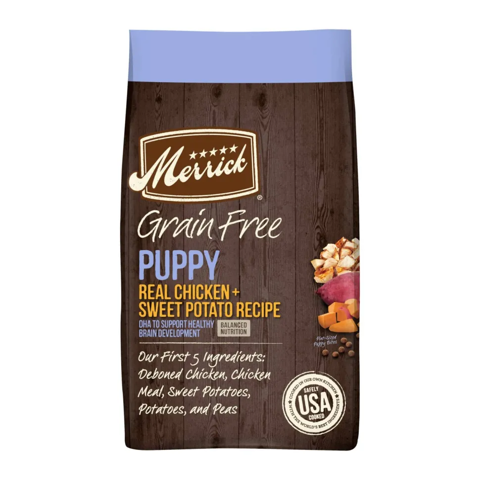 Merrick Grain-Free Puppy Chicken and Sweet Potato Dry Dog Food - 4 Lbs