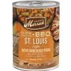 Merrick Grain-Free Slow Cooked BBQ St. Louis Style with Shredded Pork Canned Wet Dog Food - 12.7 oz Cans - Case of 12