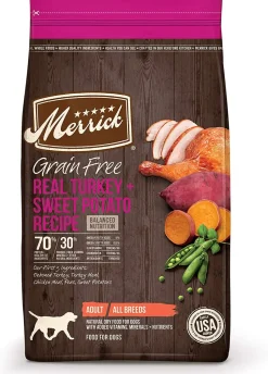 Merrick Grain-Free Turkey & Sweet Potato Dry Dog Food - 4 lb Bag