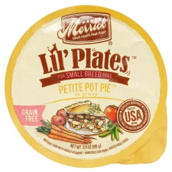 Merrick Lil' Plates Grain-Free Lil' Tubs Petite Pot Pie Small Breed Dog Food - 3.5 oz Tubs - Case of 12