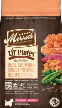 Merrick Lil' Plates Salmon & Sweet Potato Freeze-Dried Dog Food - 4 lb Bag