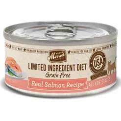 Merrick Limited Ingredient Diet LID Salmon Recipe Wet Canned Cat Food - 5 oz Cans - Case of 24