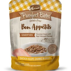 Merrick Purrfect Bistro Bon Appétits Gravies Chicken Wet Cat Food - 3 oz Cans - Case of 24