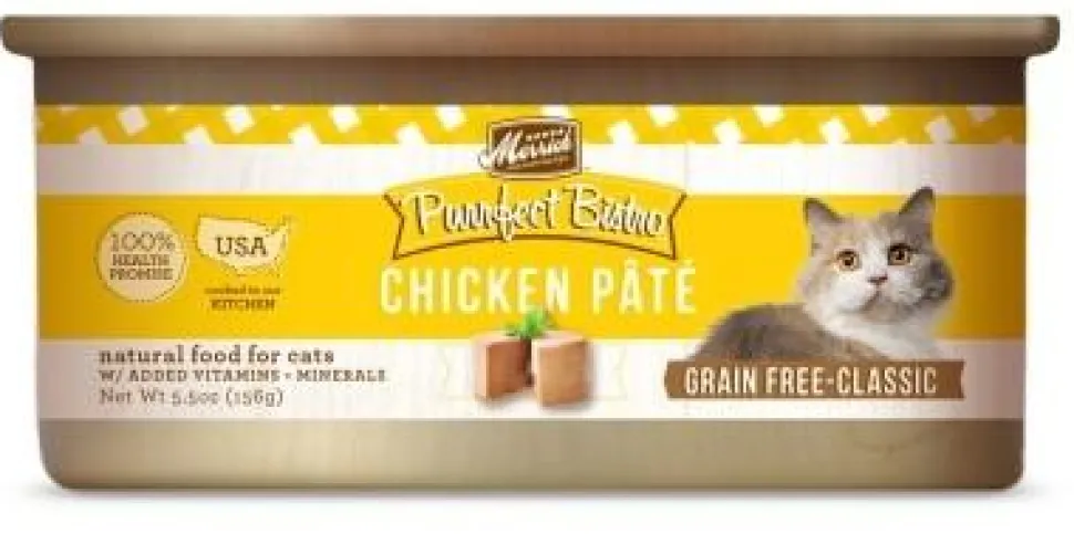 Merrick Purrfect Bistro Grain-Free Chicken Pâté Wet Canned Dog Food - 5.5 oz Cans - Case of 24