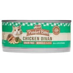 Merrick Purrfect Bistro Grain Free Chicken Divan Canned Cat Food - 5.5 oz Cans - Case of 24