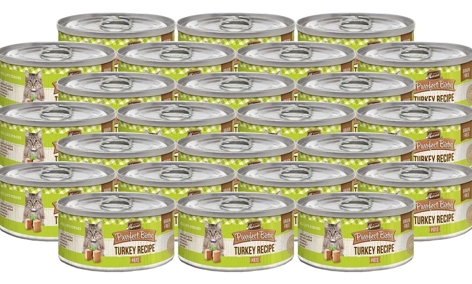 Merrick Purrfect Bistro Turkey Pate Canned Cat Food - 3 Oz - Case of 24