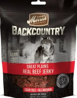 Merrick Treats Great Plains Real Beef Jerky Dog Jerky Treats - 4.5 oz Bag