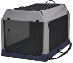 Midwest Canine Camper Pop-Up Tent Soft Folding Dog Crate - Gray - 42" X 26" X 32" In