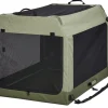 Midwest Canine Camper Pop-Up Tent Soft Folding Dog Crate - Green - 42" X 26" X 32" In
