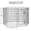 Midwest Contour Metal Exercise Pen for Dogs with Door - Black - 42" Height