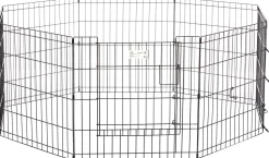 Midwest Contour Metal Exercise Pen for Dogs with Door - Black - 24" Height