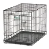 Midwest Contour Metal Folding Single Door Dog Crate - 30" X 19" X 21" Inches