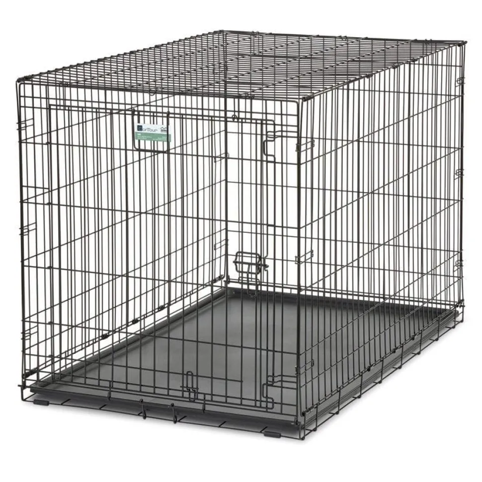 Midwest Contour Metal Folding Single Door Dog Crate - 48" X 30" X 33" Inches