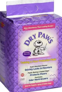 Midwest Dry Paws Absorbent and Quilted Floor and Training Dog Pads - 30 Pack - L:23" X W:24"