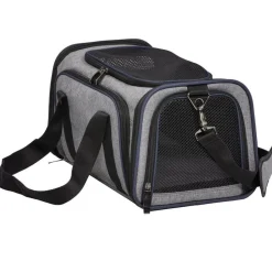 Midwest Duffy Expandable Travel Pet Carrier - Gray - Small - 16.3" X 10.1" X 9.3" Inches