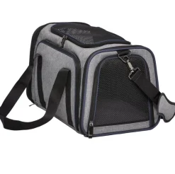 Midwest Duffy Expandable Travel Pet Carrier - Gray - Medium - 18.3" X 11.2" X 11.1 Inches