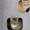 Midwest Homes Feline Nuvo Nova 3-Story Cat Condo House - L:16.5" X W:16.5" X H: 29.5"