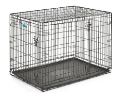 Midwest I-Crate Double Door Metal Folding Dog Crate with Divider Panel - 42" X 28" X 30" Inches