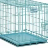 Midwest I-Crate Metal Folding Single Door Crate Carrier - Blue - 24" X 18" X 19" Inches