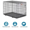 Midwest I-Crate Single Door Metal Folding Dog Crate with Divider Panel - 48" X 30" X 33" Inches