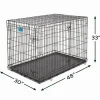 Midwest Lifestages Metal Folding Double Door Dog Crate with Divider - 48" X 30" X 33" Inches