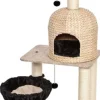 Midwest Nuvo Reid Fine N' Fun Wicker 4-Tier Cat Tree Furniture - Beige