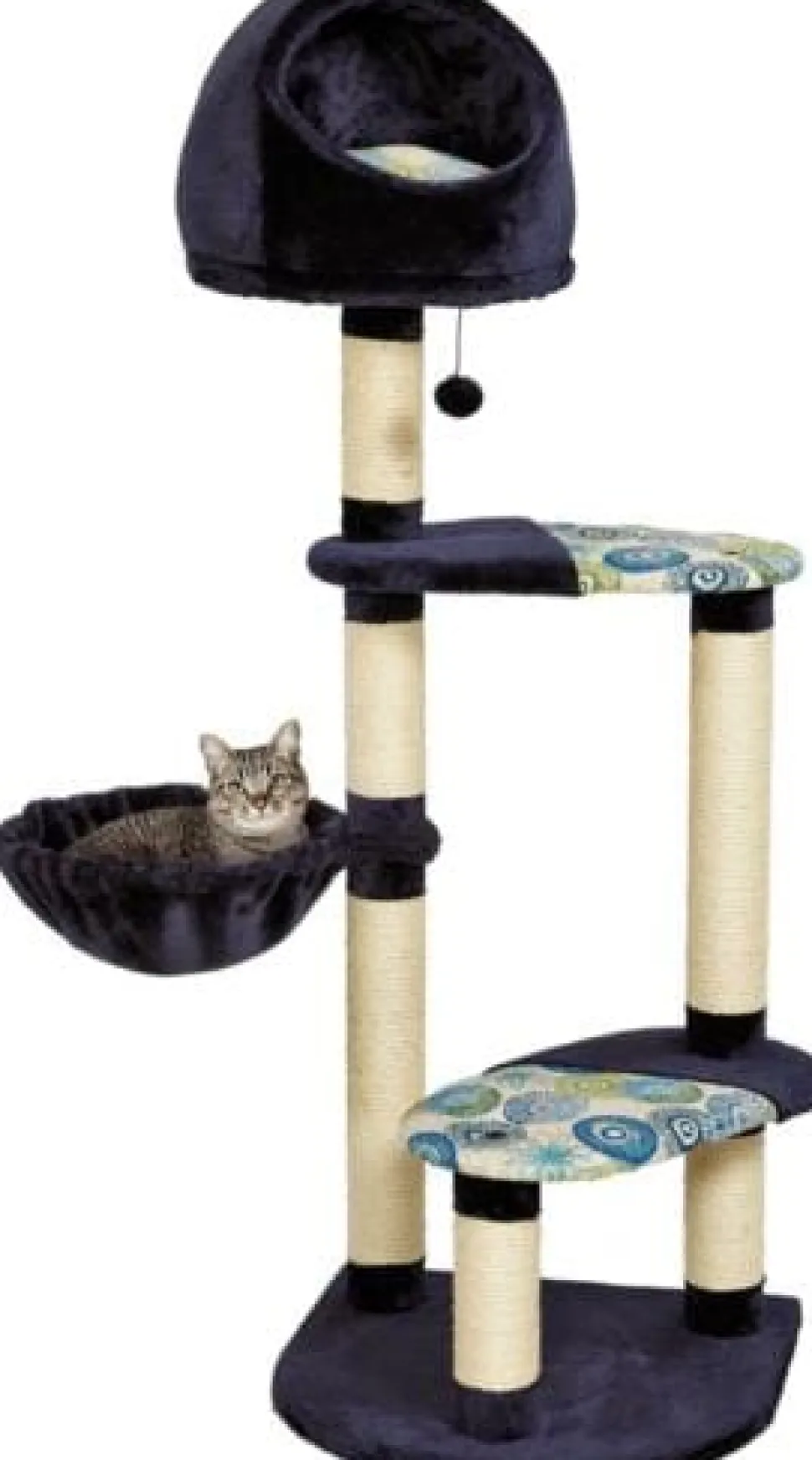 Midwest Nuvo Resort Multi-Lounging 4-Tier Cat Tree Furniture - Black